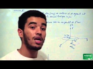 Electrostatique dans le vide: 6) Exercice 3 première partie