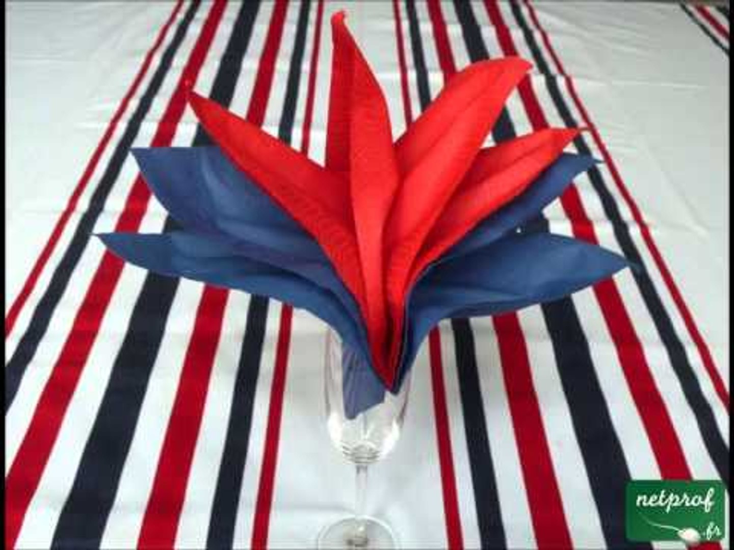 Pliage de serviette en forme d'oiseau de paradis - Vidéo Dailymotion