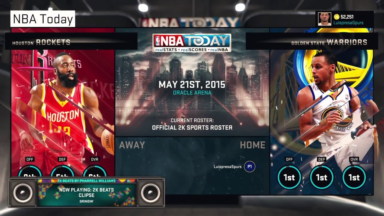 ROCKETS vs WARRIORS - Luis Presa (warriors) West conference final game 2 (part 1 to 8)