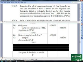 15.2 Portefeuille de titres Application 1