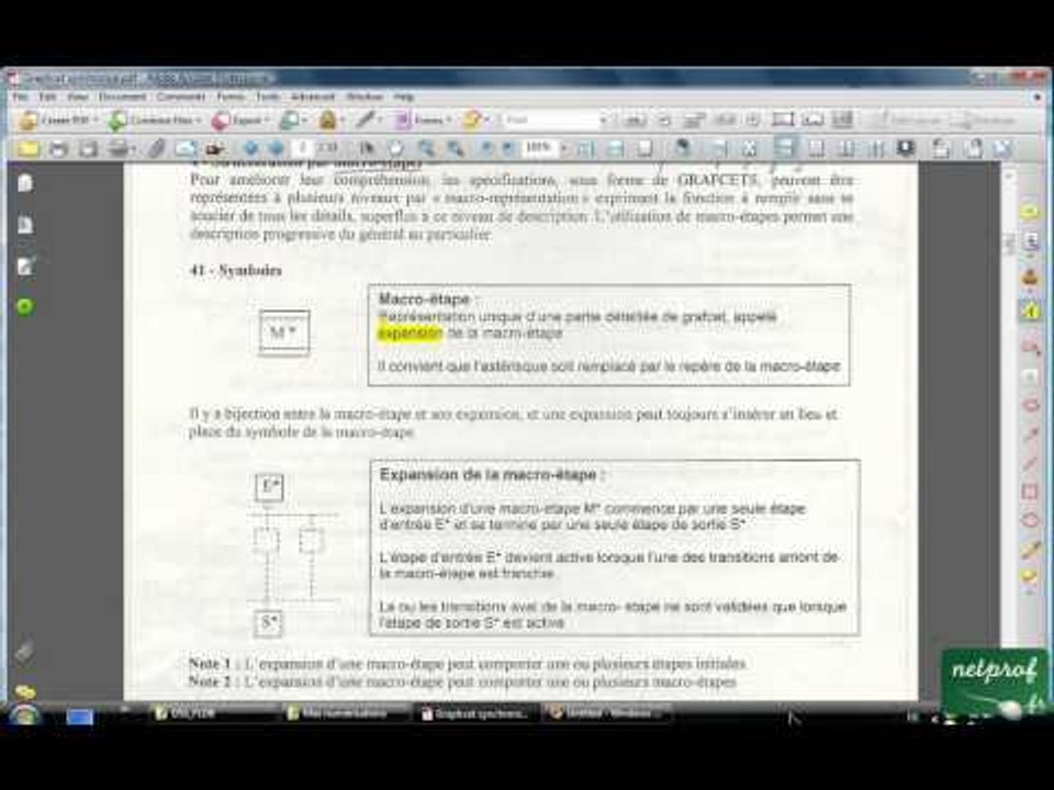 Structuration des graphcets et Macro-étapes