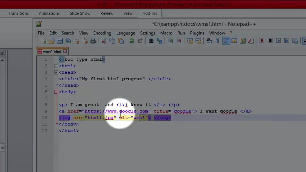 HTML Lesson 12