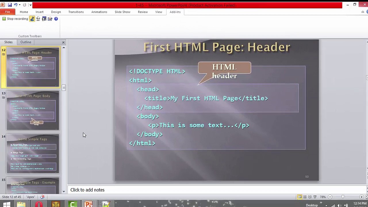 HTML Lesson 15