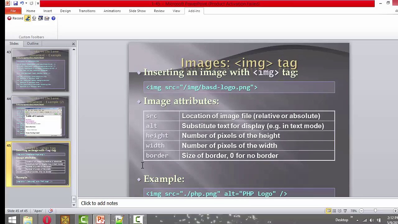HTML Lesson 18
