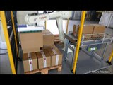 Palletizer with the palletizing cell from AKON Robotics - 2 video sequences