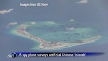 US spy plane surveys Chinese 'islands'