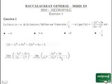 BAC ES 2010 métropole mathématiques exercice 1