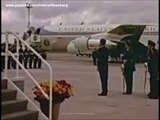 June 29, 1963 - President John F. Kennedy arriving at Gatwick Airport, London, England