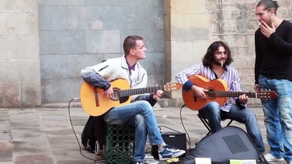 Barcelona street music , Pharaon Spanish Guitar