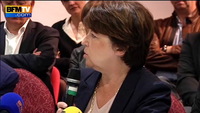 Victoire de la motion A au PS: je m’y retrouve pleinement , affirme Martine Aubry
