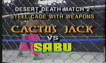 Cactus vs Sabu Desert Deathmatch 2 Cage of Weapons