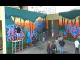 Napoli - Murales nella villa confiscata alla camorra -2- (21.05.15)