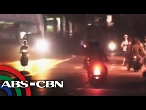 Drag racing bikers caught on cam in Angeles