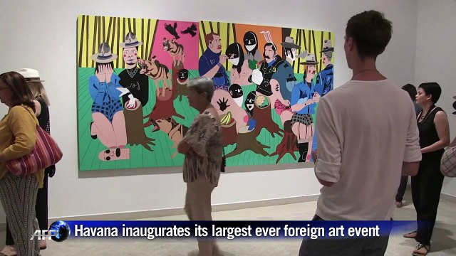 Havana inaugurates its largest ever foreign art exhibit