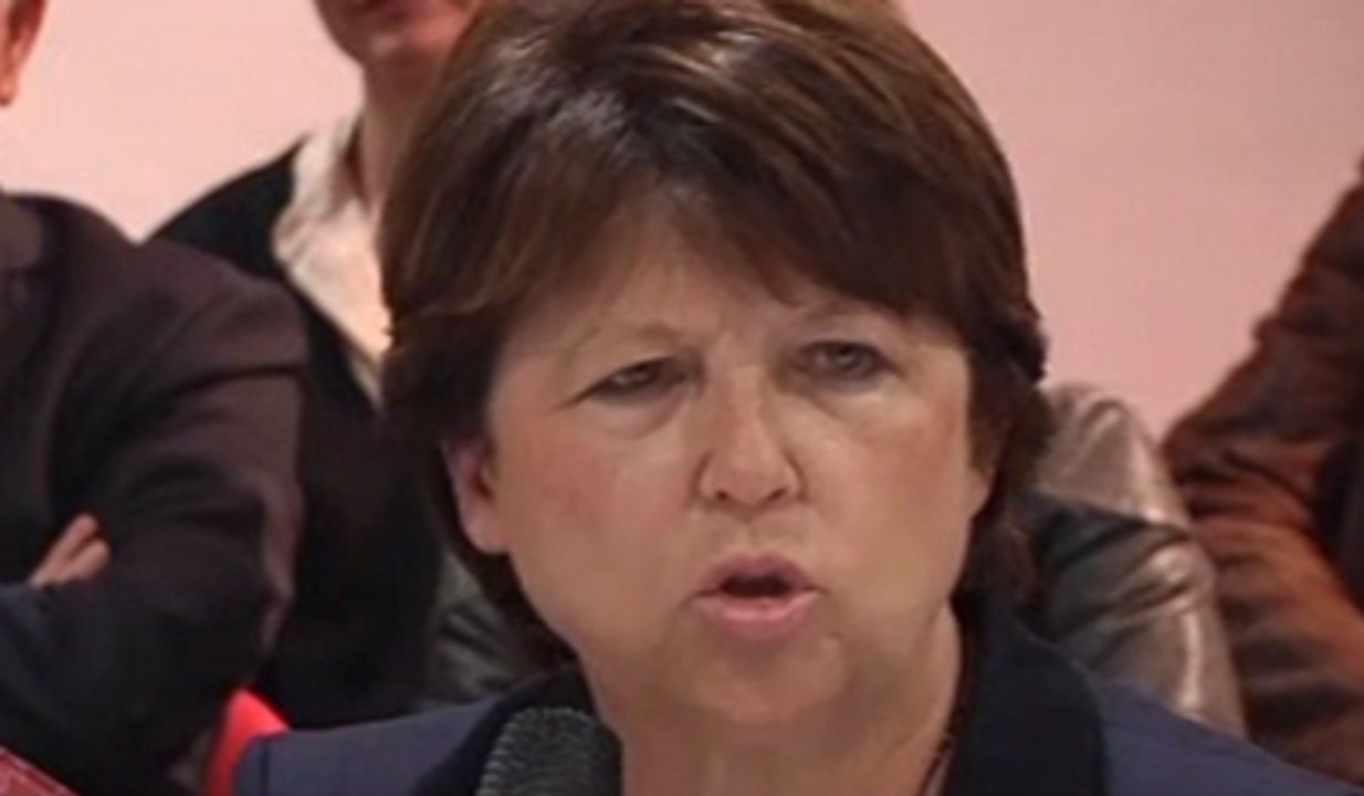 Martine Aubry veut «un Parti socialiste rénové»