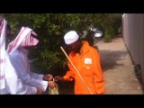 تعامل ابناء الحرمين مع عمال النظافة في العيد بمدينة الرسول