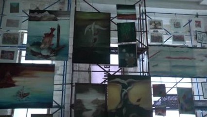 Tarihi Binanın Şantiyesinde Resim Sergisi