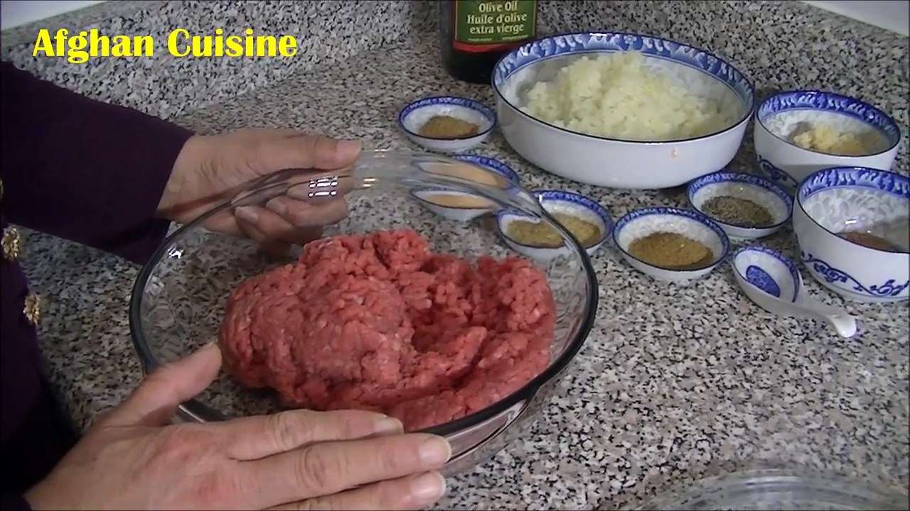 Kabab Koobideh Recipe 'Afghan Cuisine' - seekh kabob