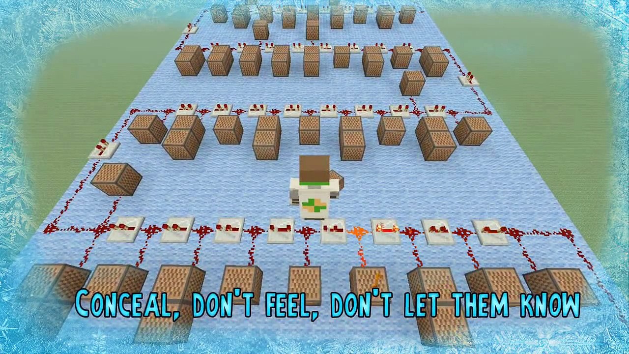 FROZEN "Let It Go" - Idina Menzel | ♫ Minecraft Xbox 360 Noteblock Song ♫ |