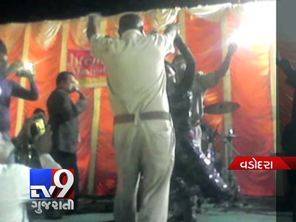 Vadodara Police officers filmed DANCING while o...