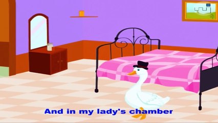 Goosey Goosey Gander + Lyrics | Nursery Rhymes - Songs for Kids!