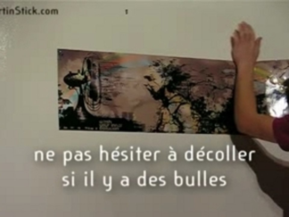 Bien coller un vinyle repositionnable