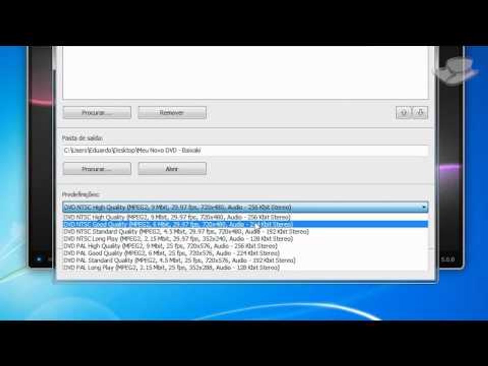 Dicas - Como transformar seus arquivos de vídeo para DVD - Baixaki