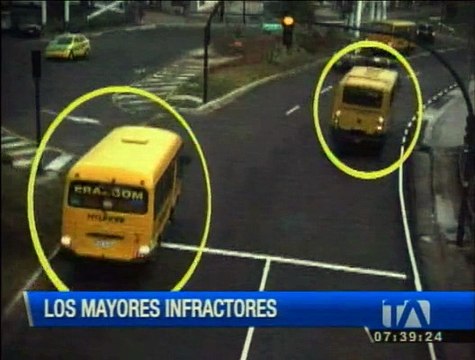 Cámaras de la AMT registran graves infracciones en las vías