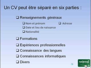 Réaliser facilement son CV
