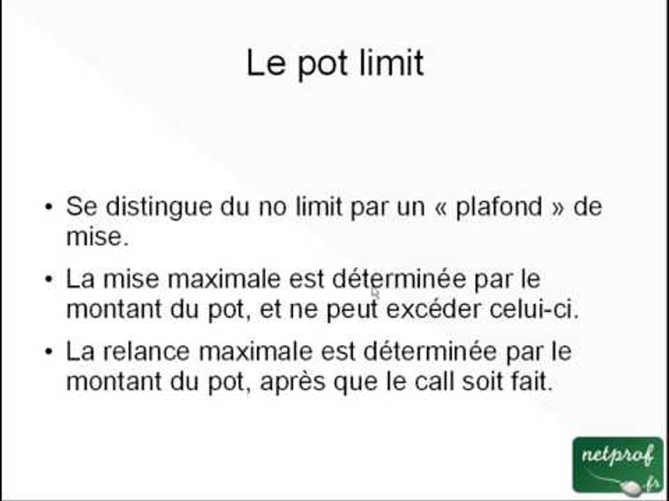 Structures d'enchères au poker