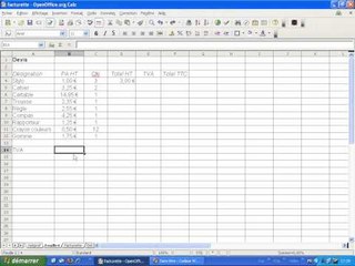 Tableur : Perfectionnement