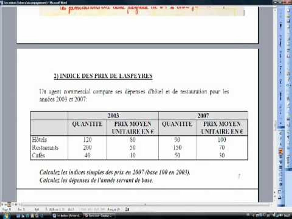 Les indices