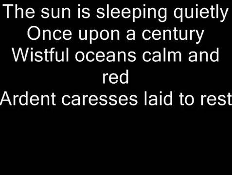 Nightwish - Sleeping Sun (original version - with lyrics)