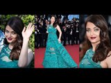 Cannes 2015 Aishwarya Rai Bachchan is a Green Goddess in Elie Saab