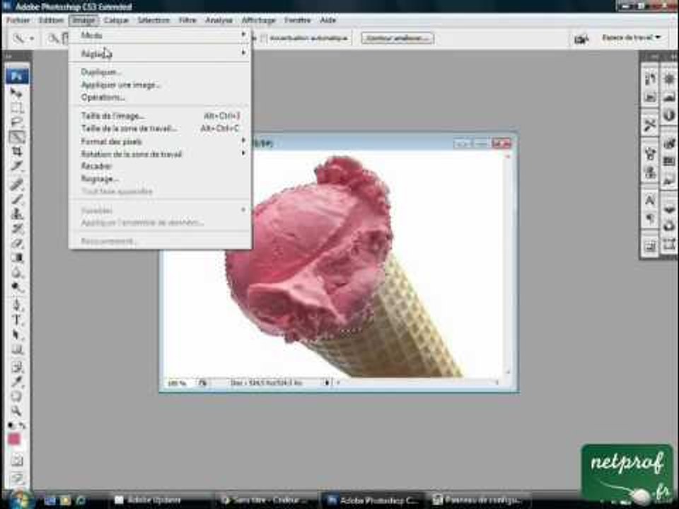Photoshop : Changer la couleur d'un élément