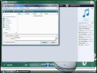 Créer une playlist dans Windows Média Player