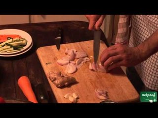 Poulet au lait de coco et aux champignons noirs