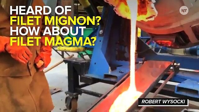 Watch Geologists Cook Steaks Over Molten Lava