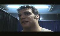 Dan Erekson (Iowa) interview after second round win at 2009 NCAA Championships