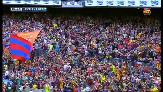 Xavi's substitution in his final league game with FC Barcelona