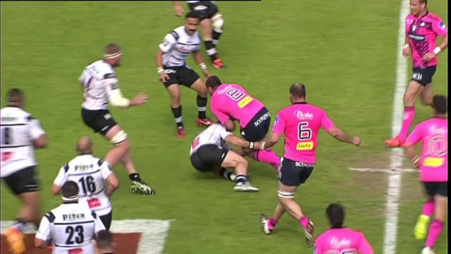 TOP14 - Brive - Paris: Essai Riaan Swanepoel (BRI) - J26 - Saison 2014/2015