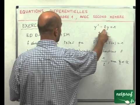 24 Equations différentielles : premier ordre avec second membre