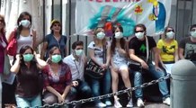 Flash mob contro il nucleare - Napoli 26/6/1010
