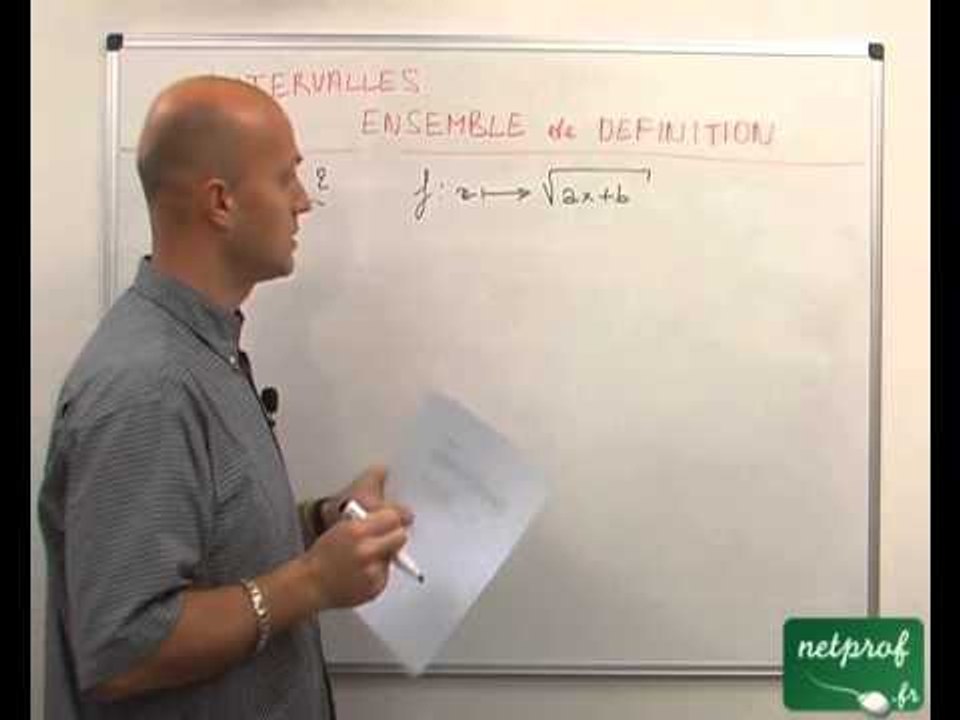 01 Fonctions : intervalles et ensemble de définition