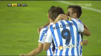 1-0 Melchiorri Amazing Goal - Pescara v. Livorno - Serie B 22.05.2015