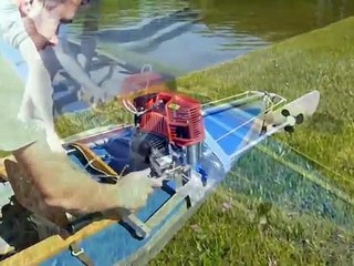 Faltboot-Motor - Folding canoe with engine