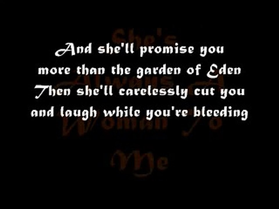 SHE'S ALWAYS A WOMAN TO ME with lyrics -Billy Joel