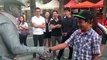 Street Performer Punches Guy In Face Funny! l Original I