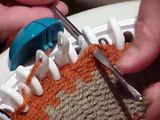 Innovations Knitting Machine - Fixing Dropped Stitches with Crochet Hook