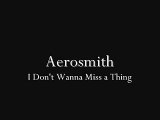 Aerosmith - I Don't Wanna Miss a Thing Lyrics